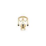 Modern Mood Bar End - Spider with Round Gemstones