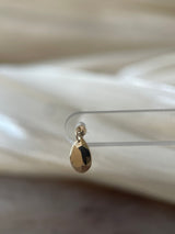 Maria Tash Faceted Gold Pear Threaded Charm Earring