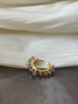 Maria Tash Champagne Diamond Coronet Hoop Earring