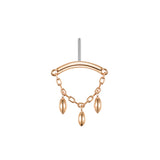 Modern Mood Bar End - Dripping Marquise Bead