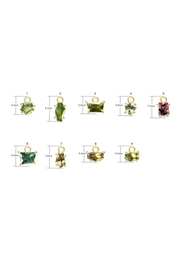 Modern Mood Limited Edition - Freeform Sapphire Claw Set Solitaire Charm - Lot 1