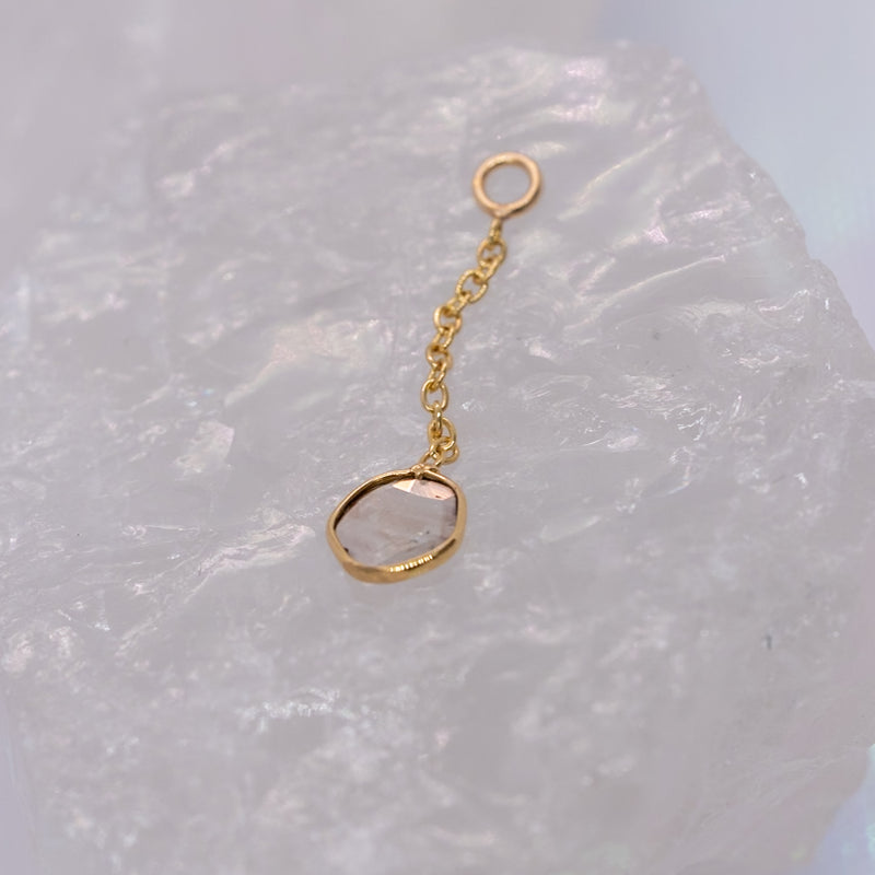 Quetzalli Jewelry White Diamond Charm