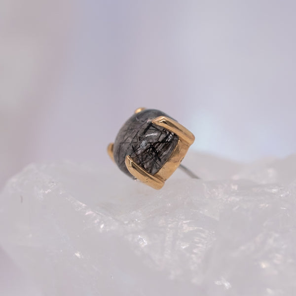 Quetzalli Jewelry Black Rutilated Quartz End