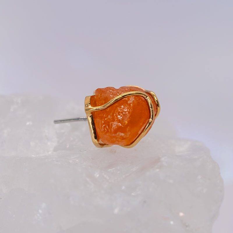 Quetzalli Jewelry Mandarin Garnet Large End