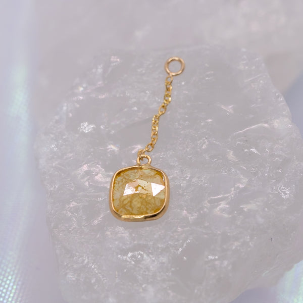 Quetzalli Jewelry Yellow Diamond Charm