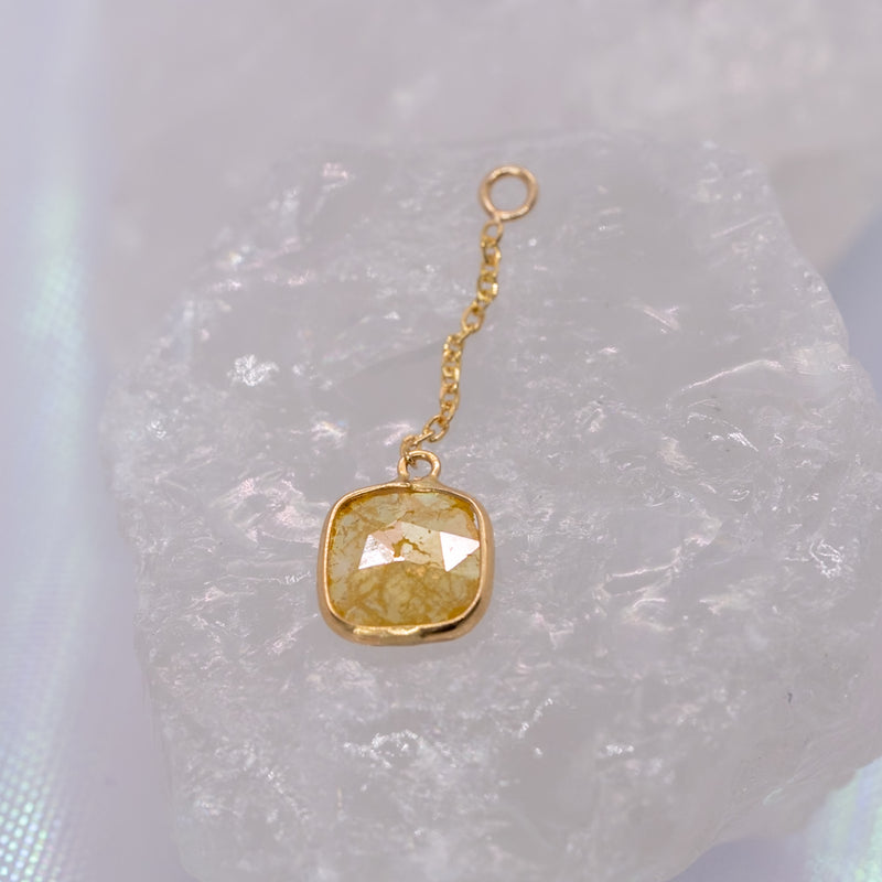 Quetzalli Jewelry Yellow Diamond Charm