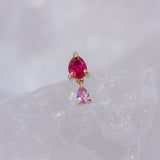 Pupil Hall Pair of Pears Pin End (Various Stone Options)