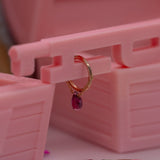 Pupil Hall GIVE100 Rhodolite Garnet Briolette Chained Seam Ring