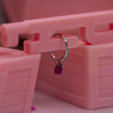 Pupil Hall GIVE100 Rhodolite Garnet Briolette Chained Seam Ring