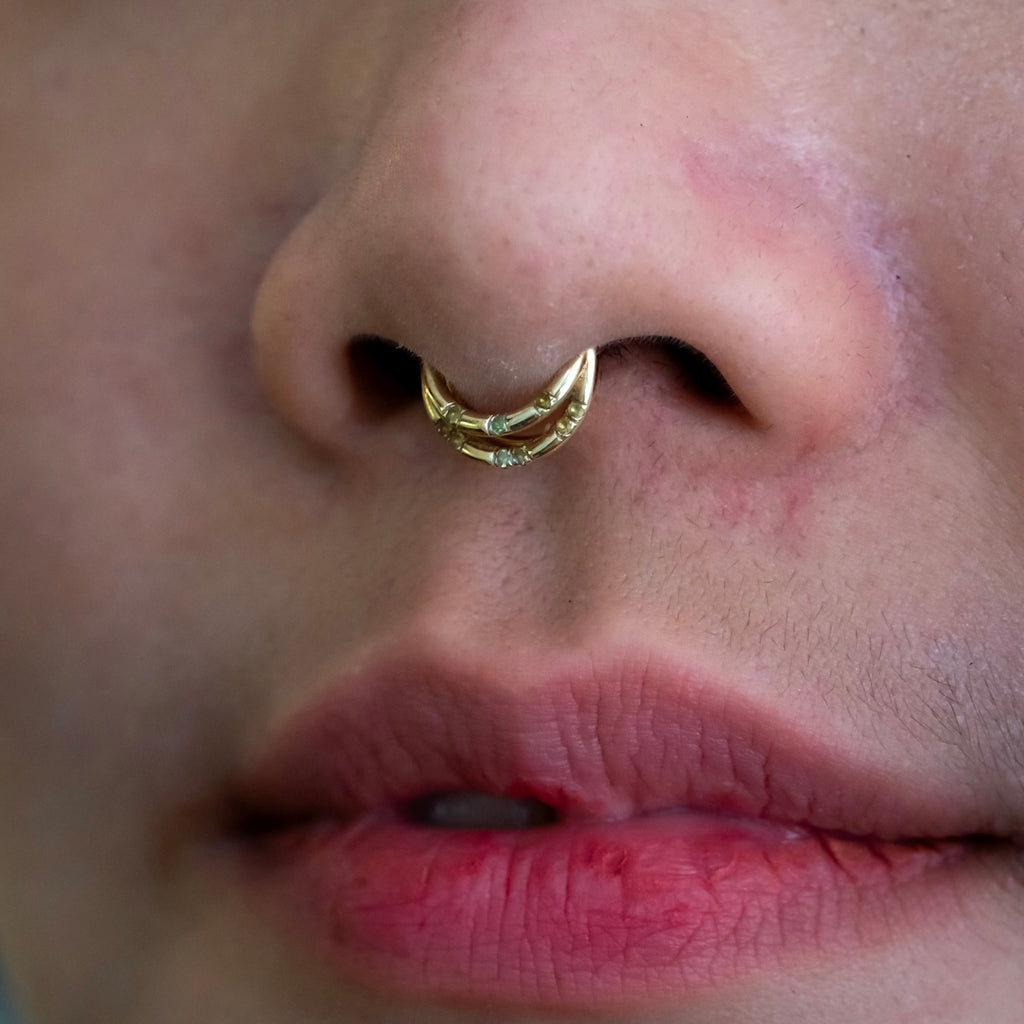 Maria Tash Quality Septum Rings Maria Tash Gold 8mm Clicker Ring