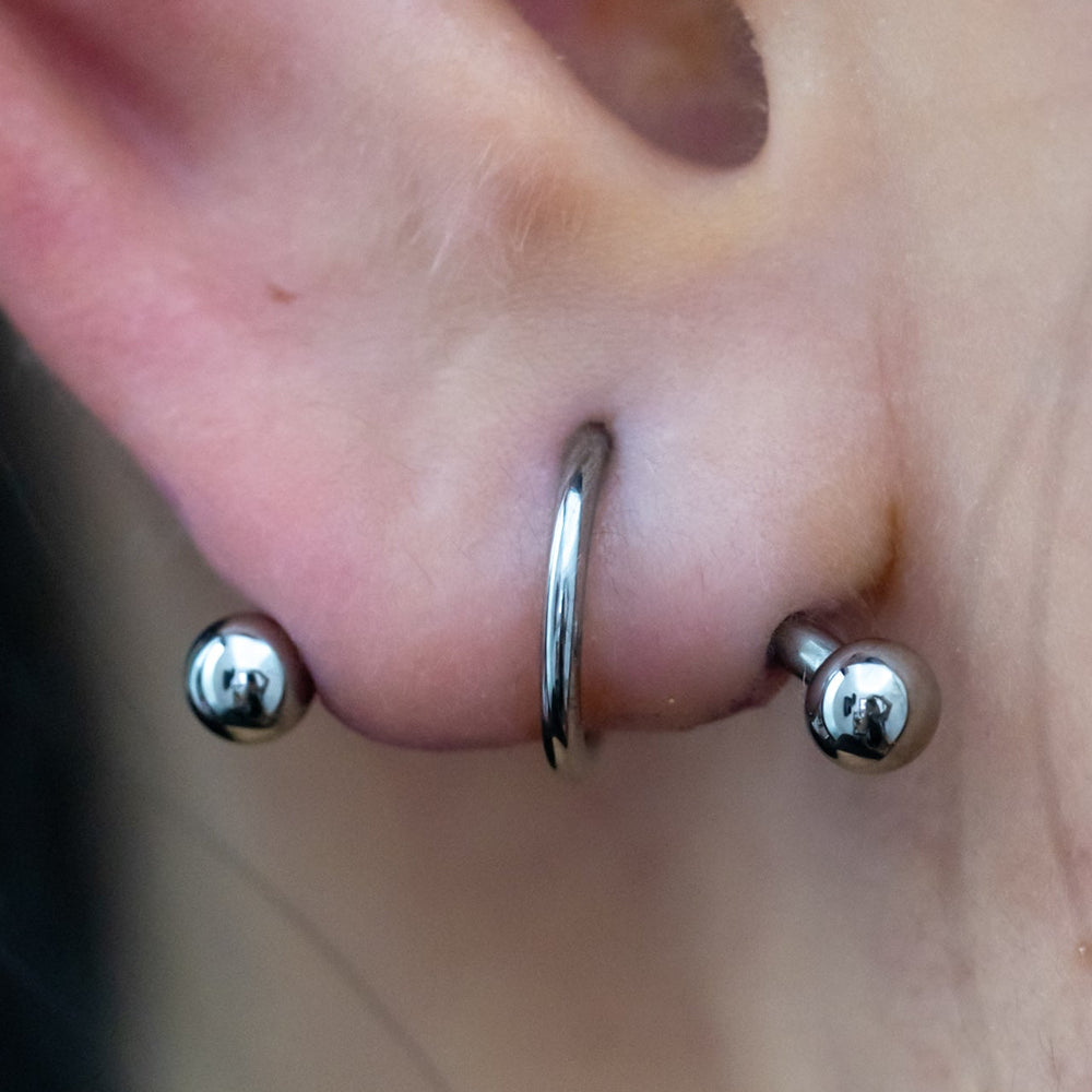 Transverse Lobe Piercing