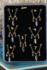 Modern Mood Sapphire, Diamond and Pyramid Chain