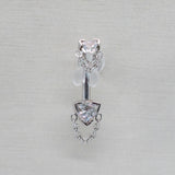 BVLA Rianna Trillion Curved Bar - Threaded