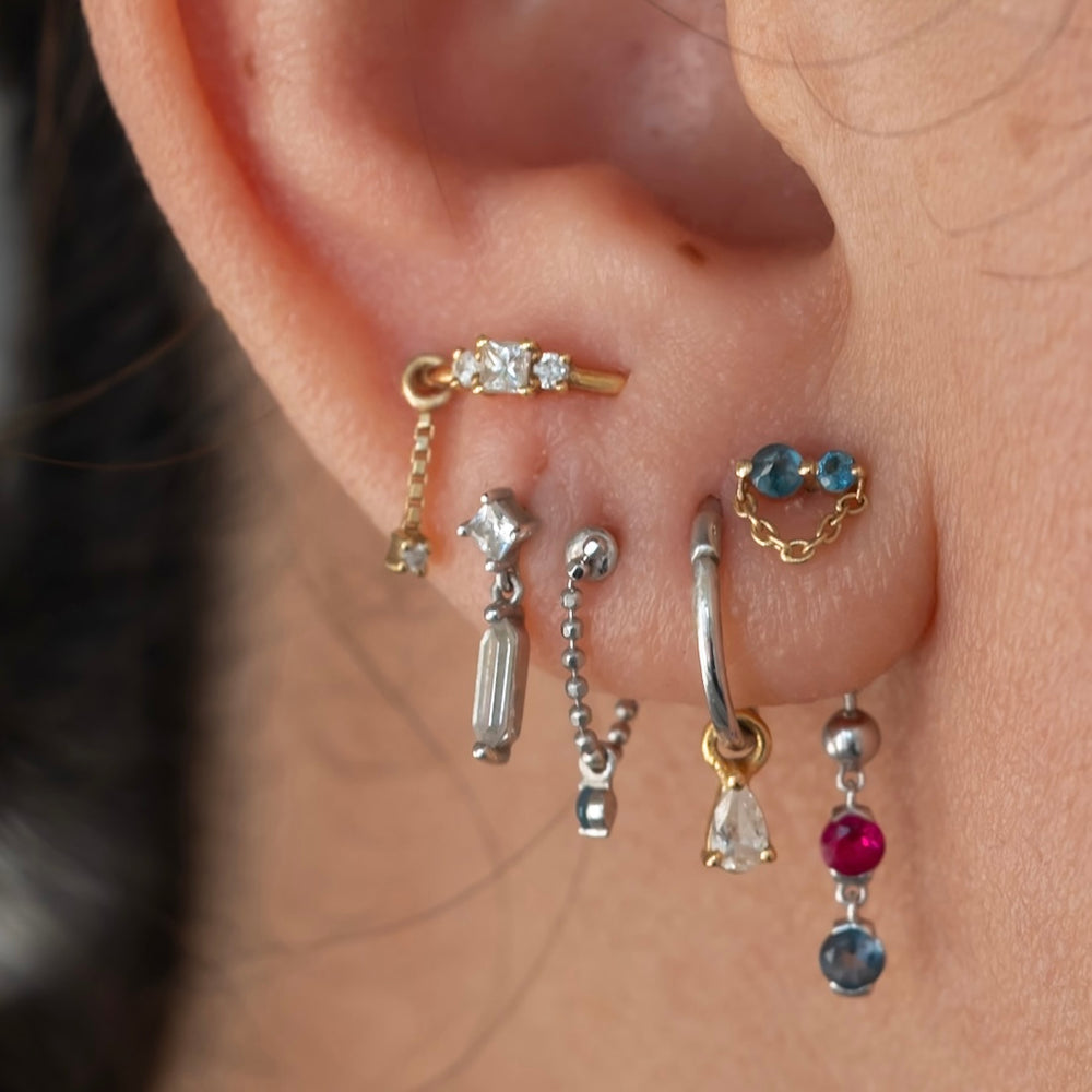 Stacked Lobe Piercing