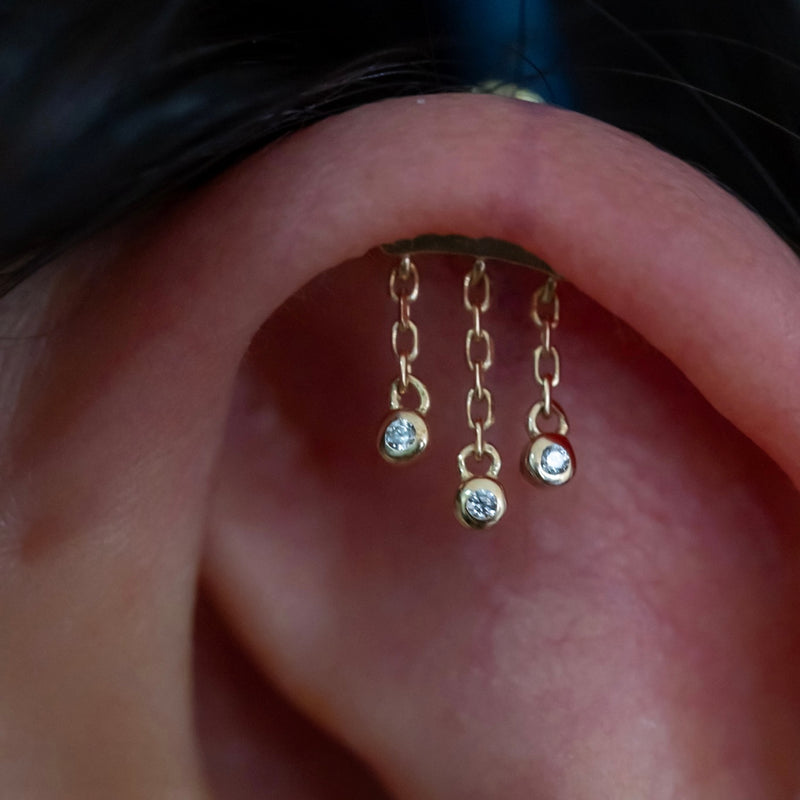 Helix Flat Faux Rook Piercing – - Main Image