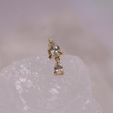 Pupil Hall Pair of Pears Pin End ( Various Stones option )
