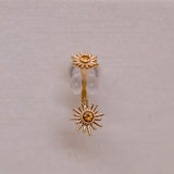 BVLA J Curved 4mm Small Sun Ray Top and 6mm Fixed Large Sun Ray Bottom - Threaded