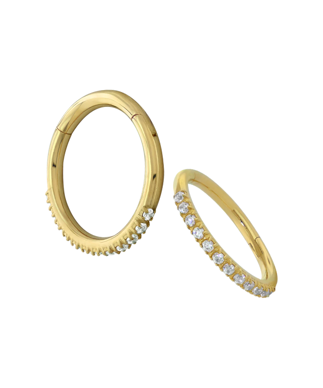 Anatometal Gemmed Clicker - Side Facing