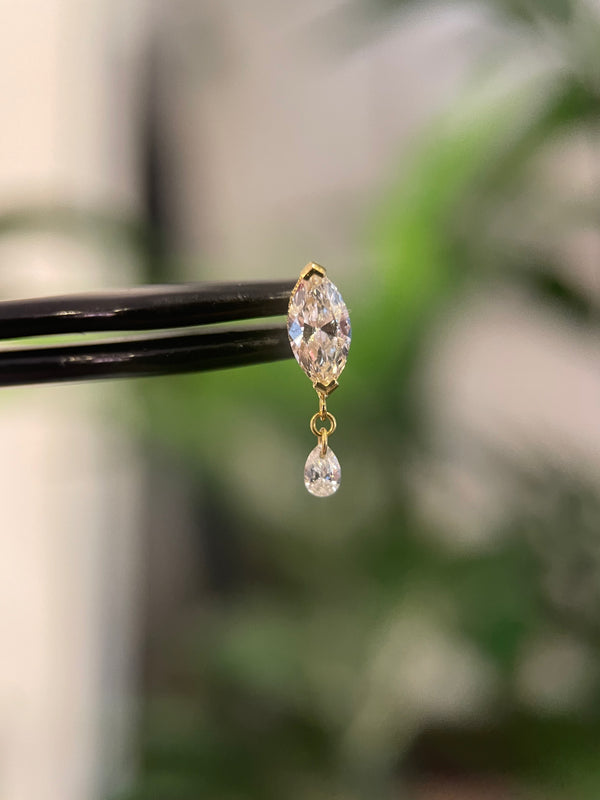 Maria tash diamond stud 2025 earrings