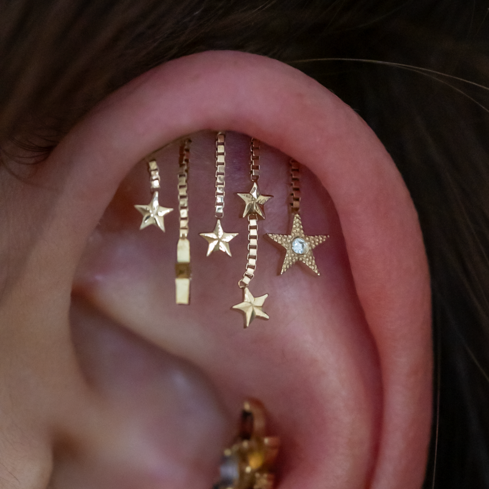 Hidden / Floating Helix Piercing