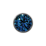 Junipurr Jewelry Titanium Bezel-Set Gem