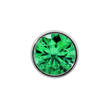 Junipurr Jewelry Titanium Bezel-Set Gem