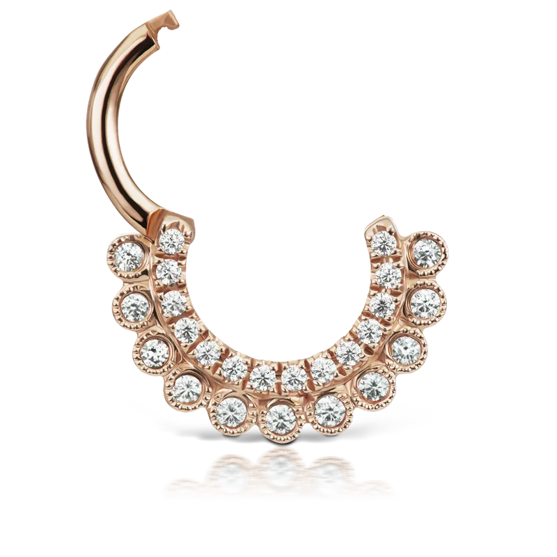 Maria Tash Cubic Zirconia Apsara Hoop Earring