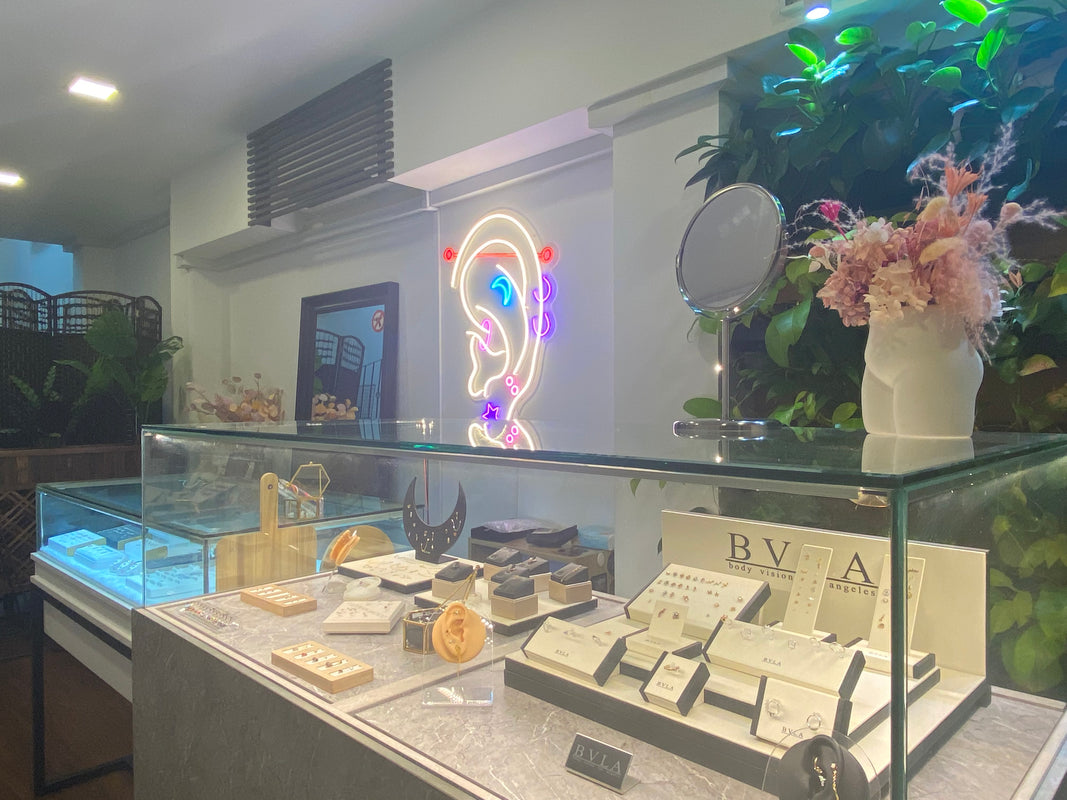 Mantra Collective is the premiere spot for professional piercing in a clean and friendly environment. Safety and sanitation is our top priority. We Have one of the largest inventory's of the best fine jewelry in Singapore. 