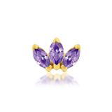 Junipurr Jewelry Triple Marquise Fan - CZ