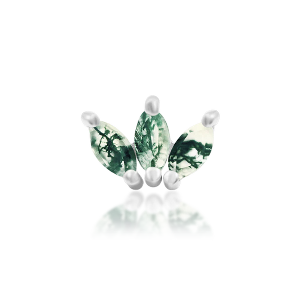 Junipurr Jewelry Moss Marquise Fan