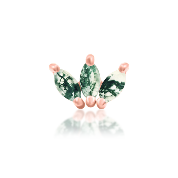 Junipurr Jewelry Moss Marquise Fan