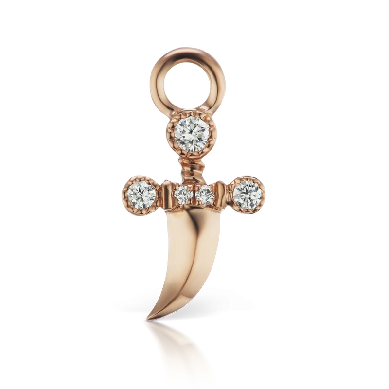 Maria Tash Diamond Dagger Charm
