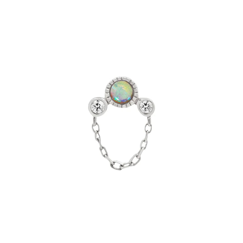 Buddha Jewelry Halston Genuine Opal + Chain