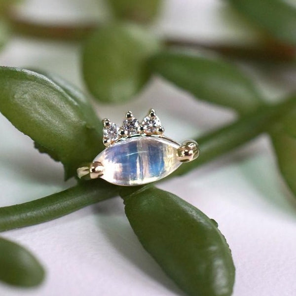 Modern Mood Leia with Marquise Moonstone