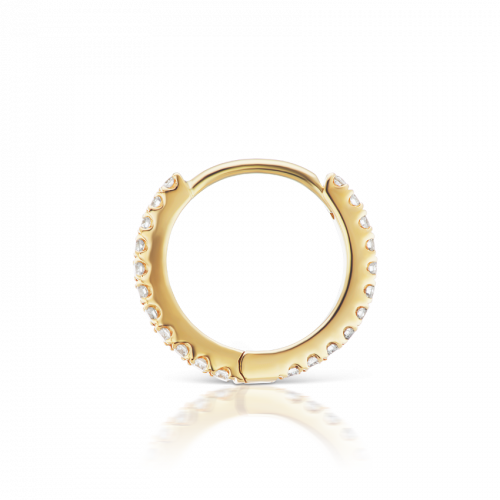 MARIA TASH 8mm Diamond Eternity Ring (Yellow Gold )