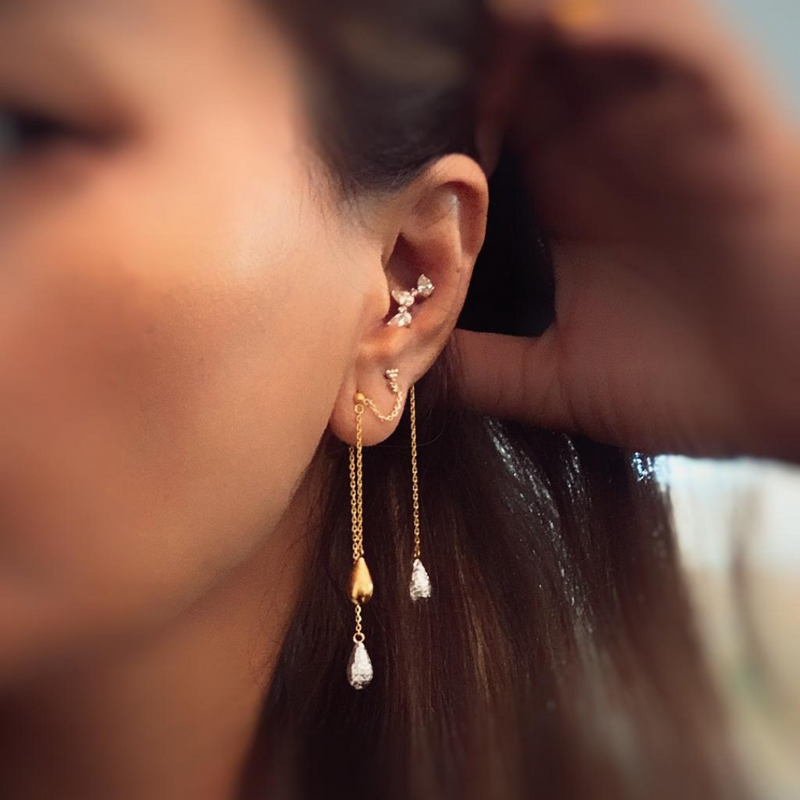 Gold hot sale conch ring