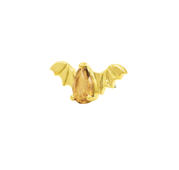 Junipurr Jewelry Bat with Champagne CZ