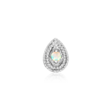 J-196 Junipurr Pear Opal Double Millgrain