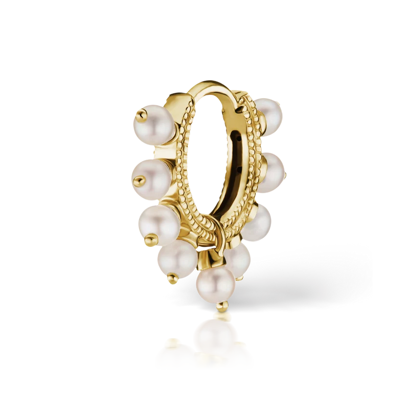Maria Tash Pearl Coronet Hoop Earring – - Main Image