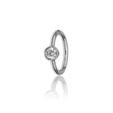 Maria Tash 6.5mm Scalloped Diamond Hoop Earing